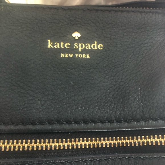 Authentic Kate Spade Black Leather Shoulder Bag - Picture 4 of 6